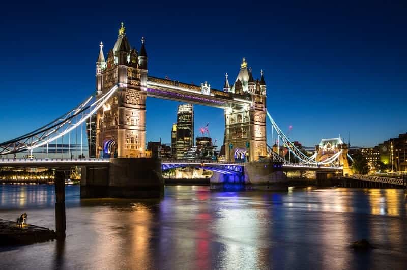london at night